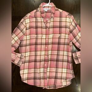 Old Navy Flannel Boyfriend Button-down Shirt